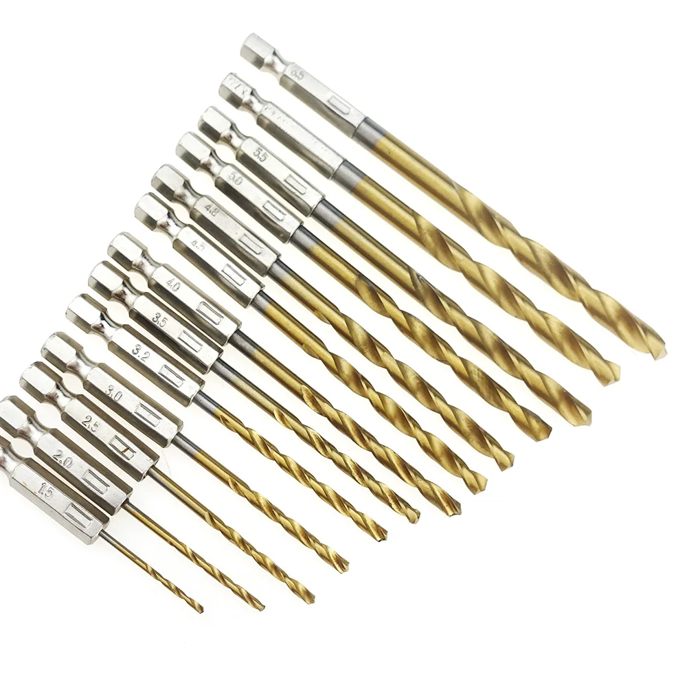 Бесплатная доставка 13 шт. спиральное сверло из карбида вольфрама высокоскоростное быстрорежущей стали с