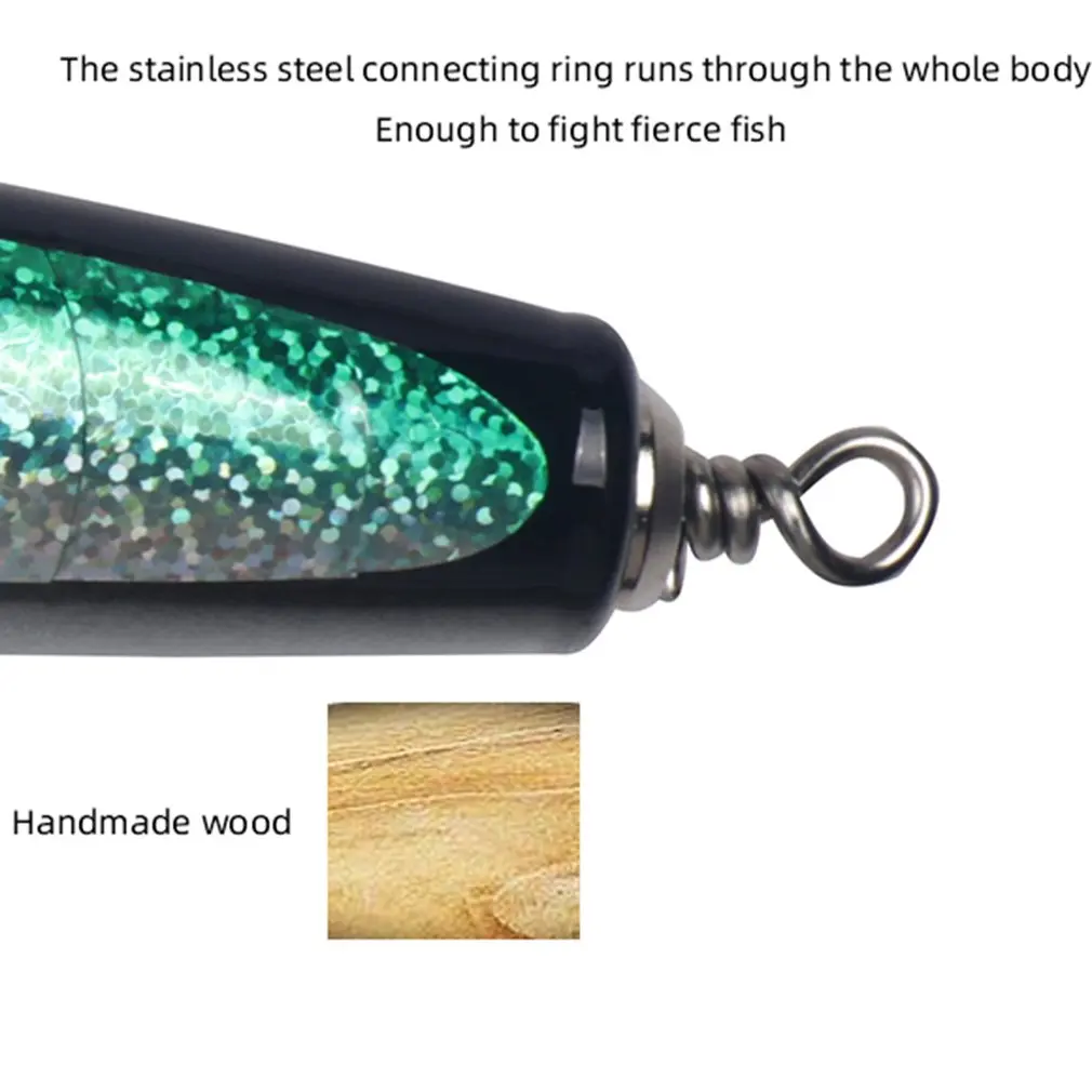 Соединительное кольцо из нержавеющей стали проходит через все тело рыбы