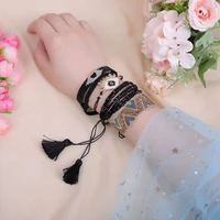 zhongvi turkish evil eye bracelet 2020 miyuki bracelet for women boho jewelry pulseras mujer 2019 tassel handmade design gift