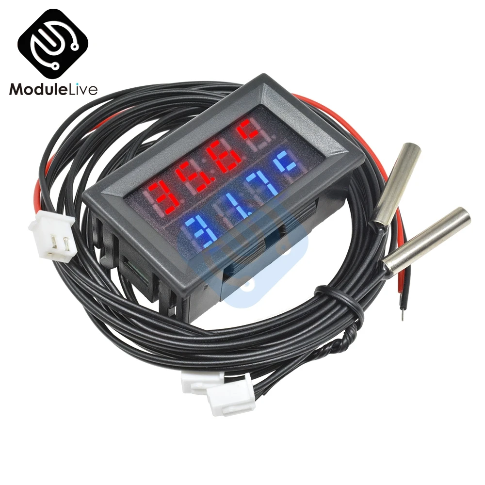 Цифровой прибор для измерения температуры автомобилей и аквариумов DC4-28V