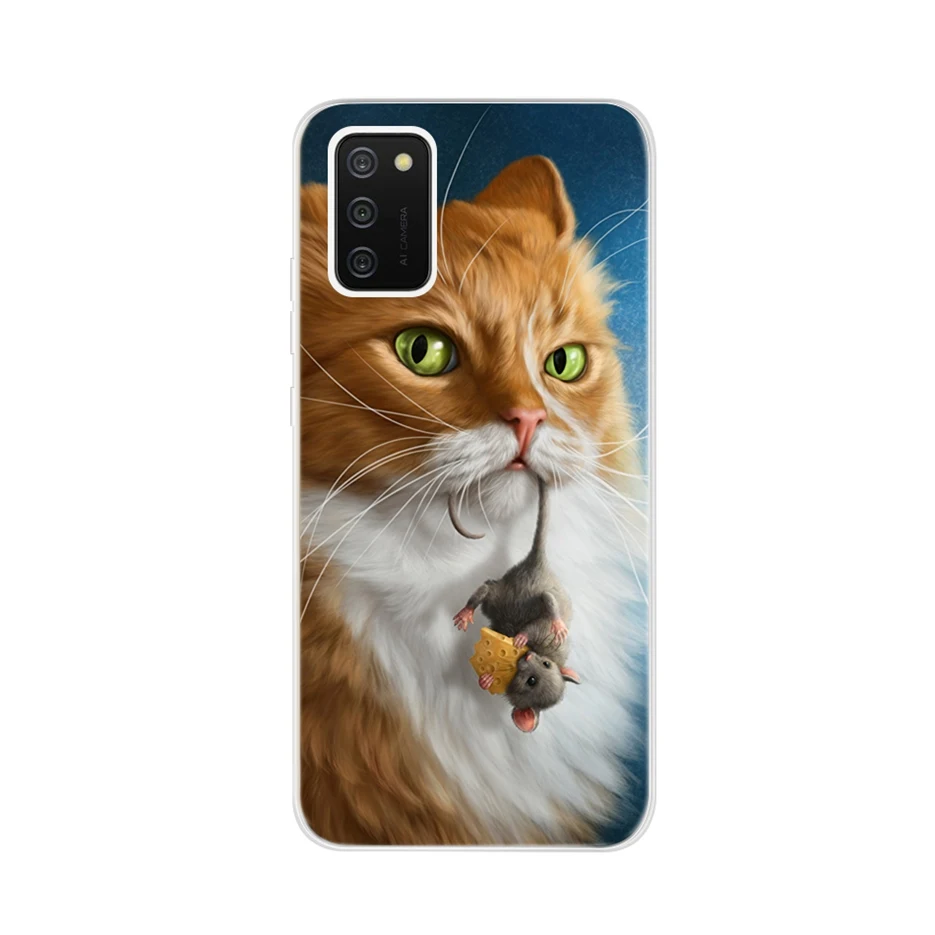 Силиконовый чехол для Samsung A02s A025F, стильный мягкий чехол из TPU для задней части, бампер для телефона Galaxy A 02s SM-A025F, 6.5 дюймов.
