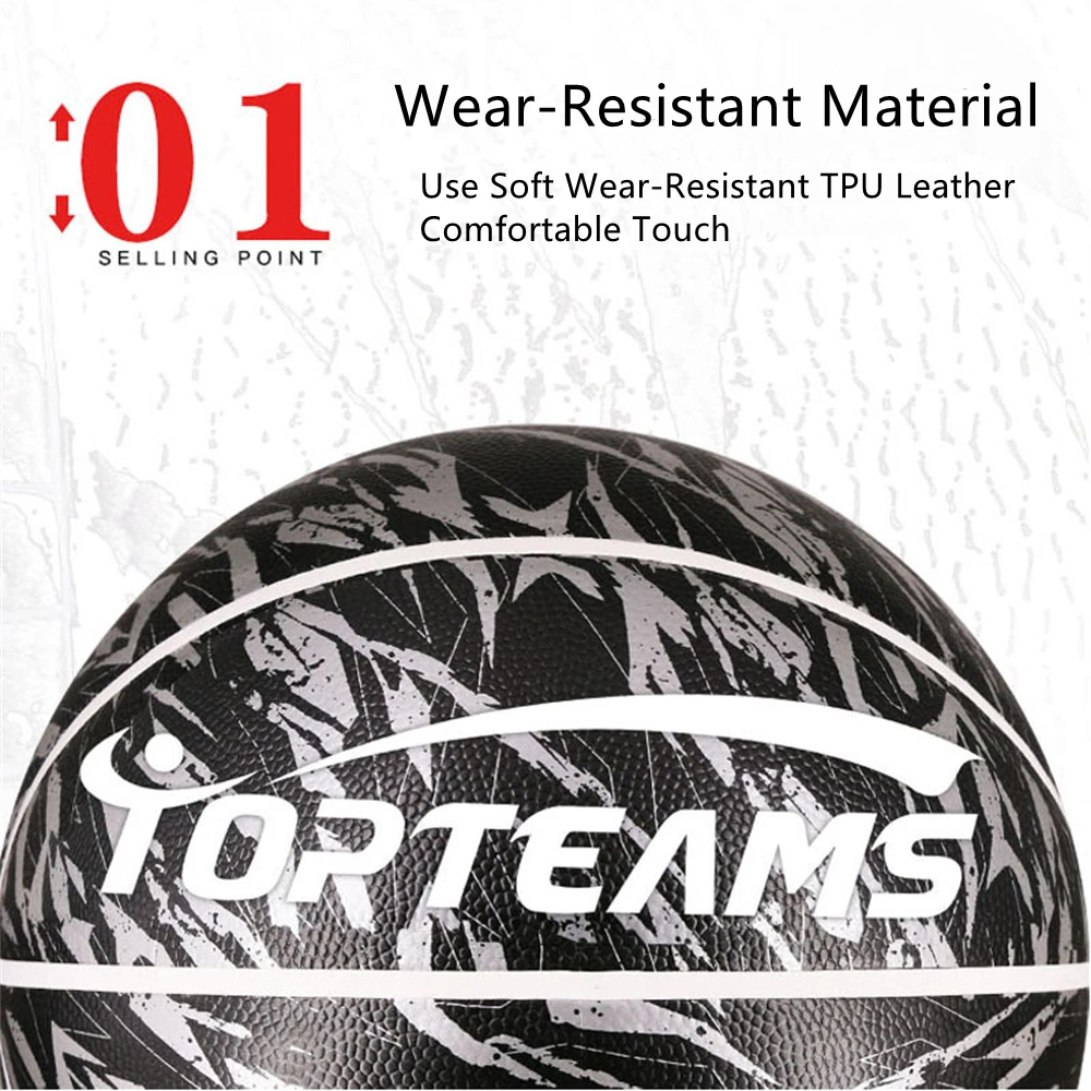 

Basketball Ball Leather Feel Outdoor Training Indoor kids Games Size 5 Basketball baloncesto