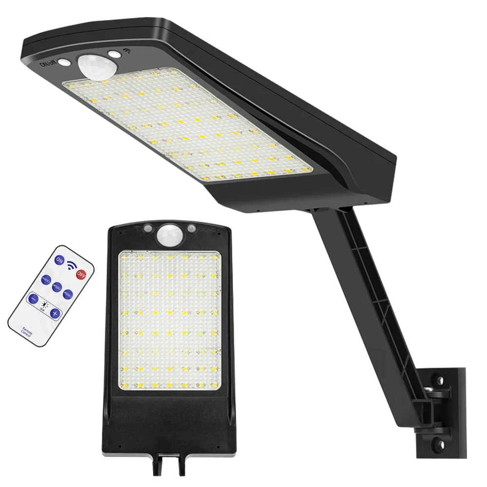 Настенный светильник светодиодный водонепроницаемый на солнечной батарее 56