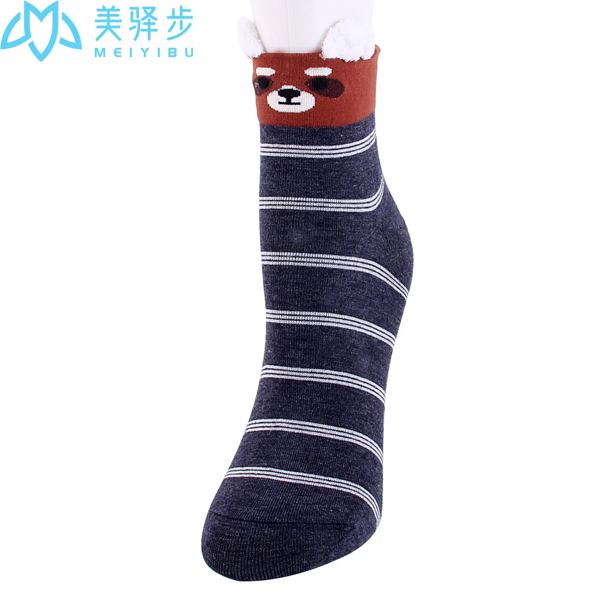 12 Pairs Per Set Cartoon Panda Socks Hot-selling Female Socks Wholesale