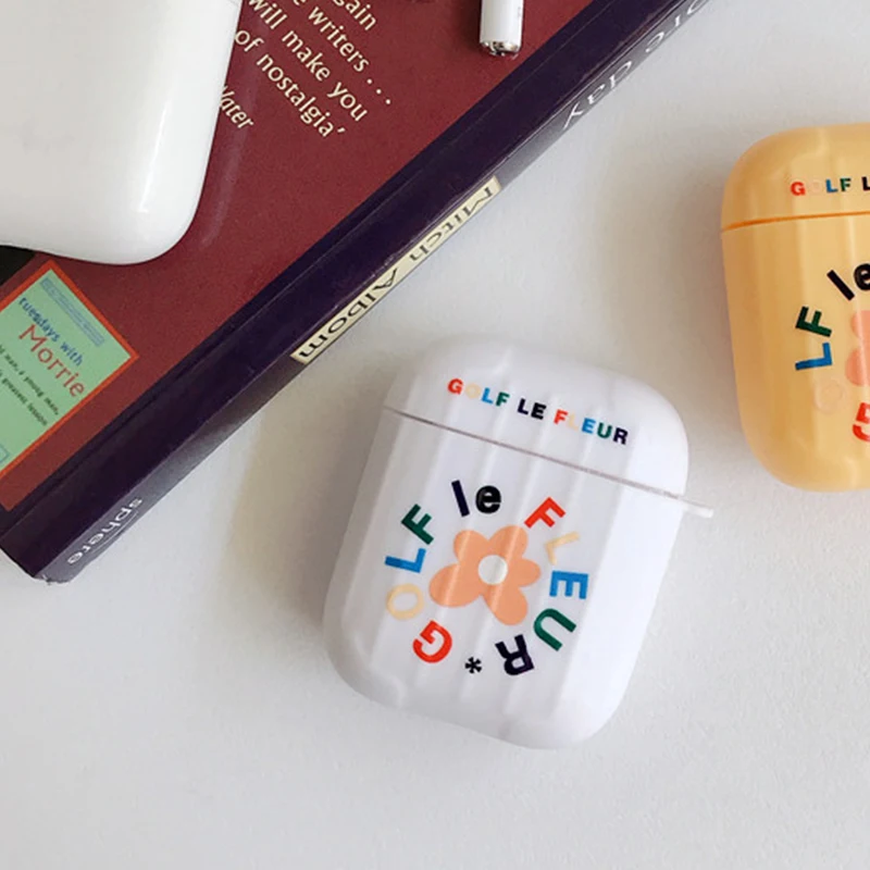 Чехол для AirPods, милый простой мини-бокс, Мультяшные аксессуары, защитный силиконовый чехол, Роскошный чехол для Air pods 2, чехол для наушников, funda - Цвет: A10