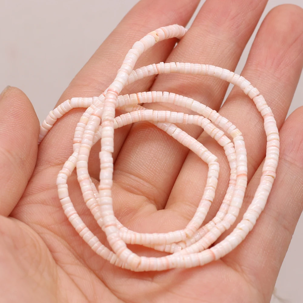 

Hot Selling Natural Fashion Shell Pink Spacer Beads Wholesale DIY Jewelry Making Necklace Bracelet 3-4mm