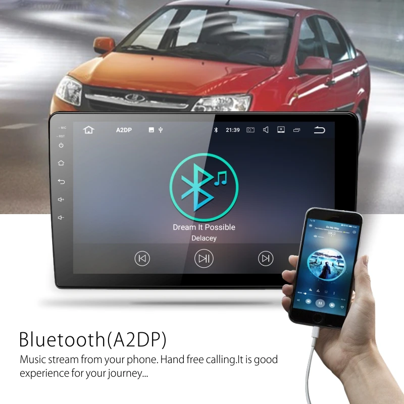 Dinpei Android 9 0 &quotTFT Автомобильный Радио мультимедийный плеер для LADA Granta sport 2011-2018
