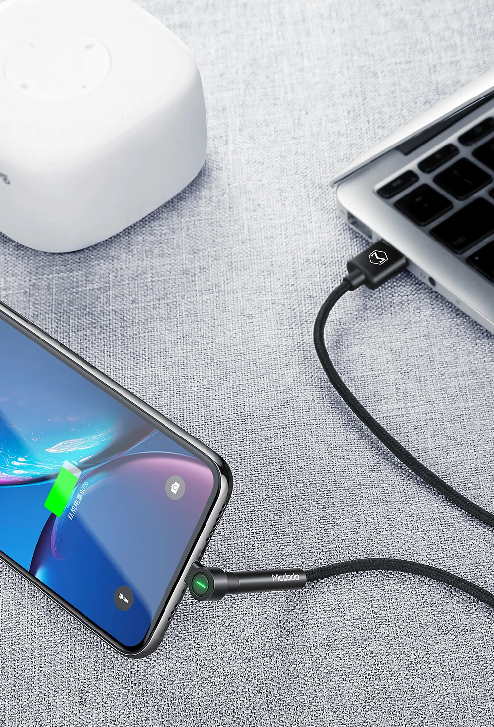 Mcdodo usb type C кабель с держателем для телефона быстрое зарядное устройство 4,0 Быстрая зарядка для Xiaomi huawei samsung кабель USB C данных локтевой кабель