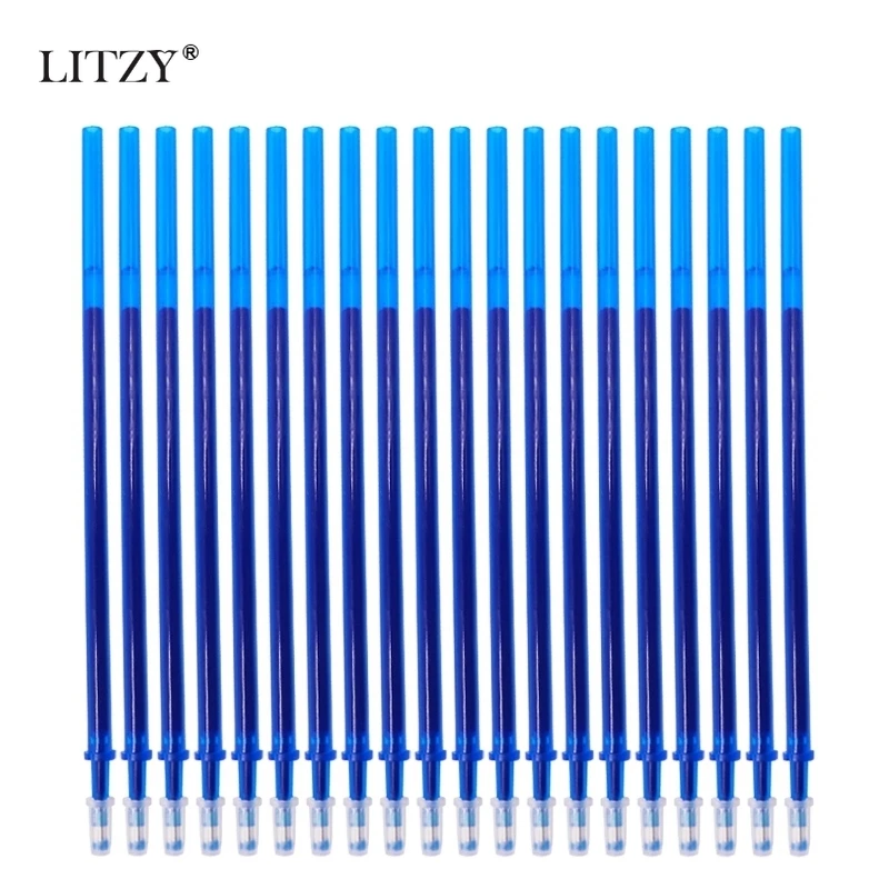 20 шт./лот 0 5 мм стираемая ручка с заправляемым стержнем для офиса набор гелевых