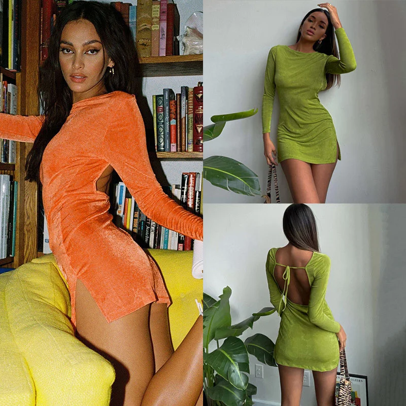 

2021 Autumn and Winter New Women's Featured Hollow Out Sexy Skirt