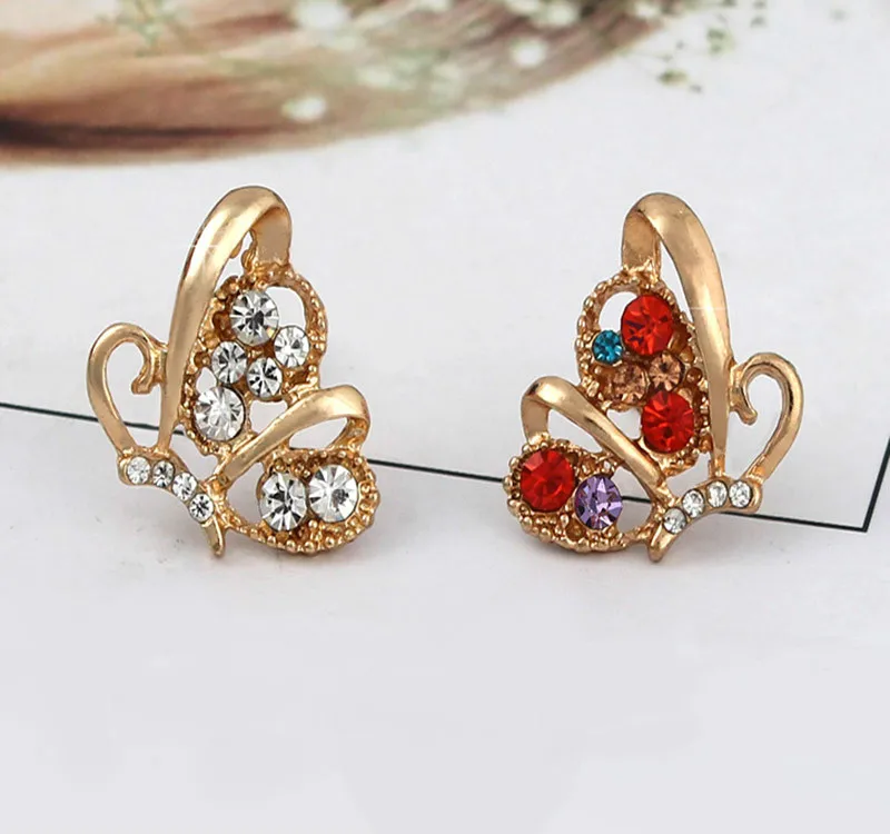 Серьги Бабочки модные милые серьги гвоздики с бабочкой больше аксессуаров для