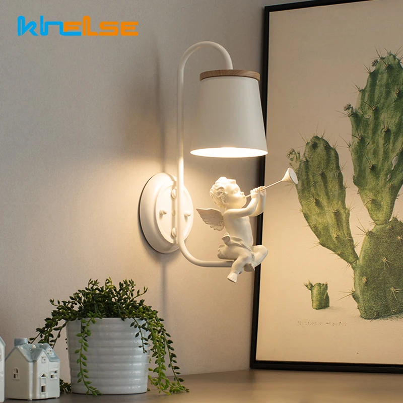 5 Вт спальня современный стиль Прекрасный Ангел настенный светильник настенные