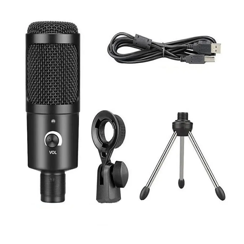 

Настольный USB конденсаторный микрофон для компьютера, металлический конденсаторный кардиоидный микрофон