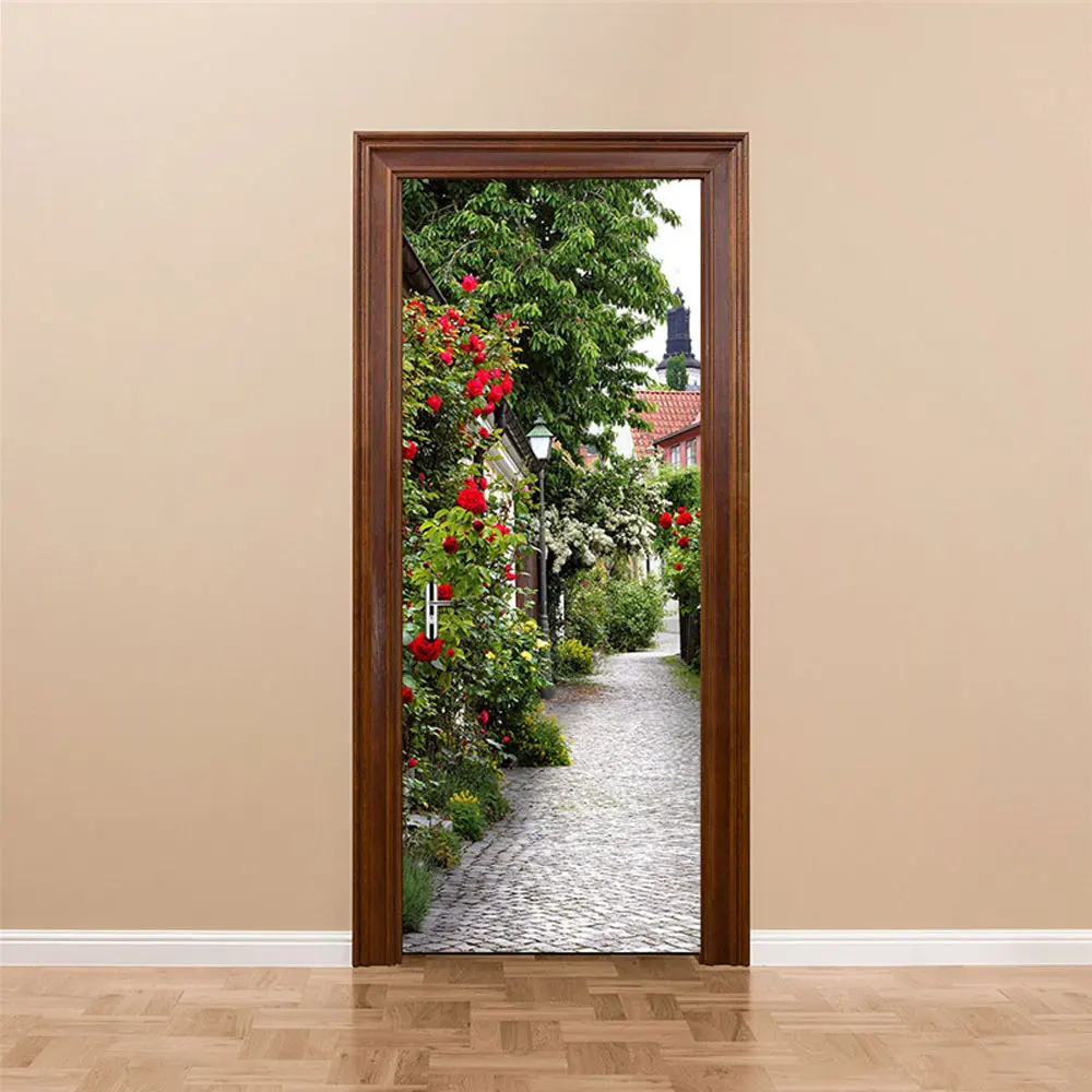 2 шт./компл. цветные розовые двери художественный Декор для дома креативные DIY 3D