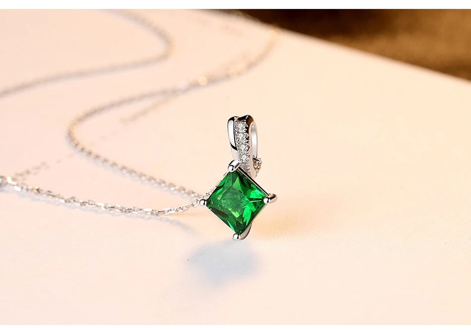 CZCITY 925 пробы серебряный комплект ювелирных изделий сверкающий зеленый CZ Кристалл Ювелирные наборы Свадебные обручальные ювелирные изделия День святого Валентина