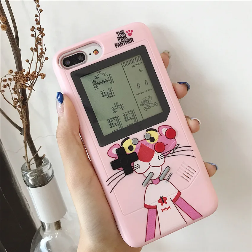 Pink L Ретро Teris Gameboy чехол для телефона для iPhone 11 Pro Max X XS MAX XR Мягкий ТПУ чехол для мальчика чехол для игры для Iphone 6 6S 7 8 Plus Capa - Цвет: Pink L