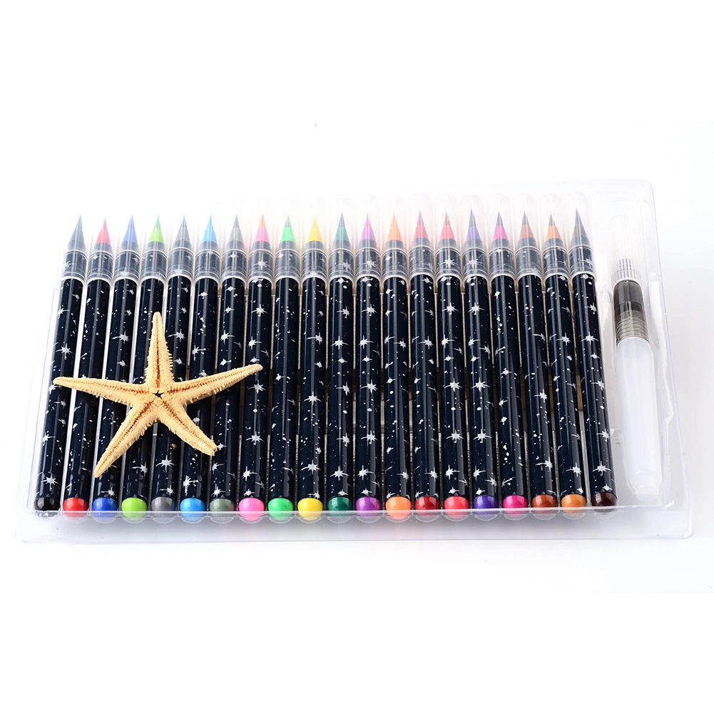 Набор кистей для рисования и каллиграфии 20 цветов |