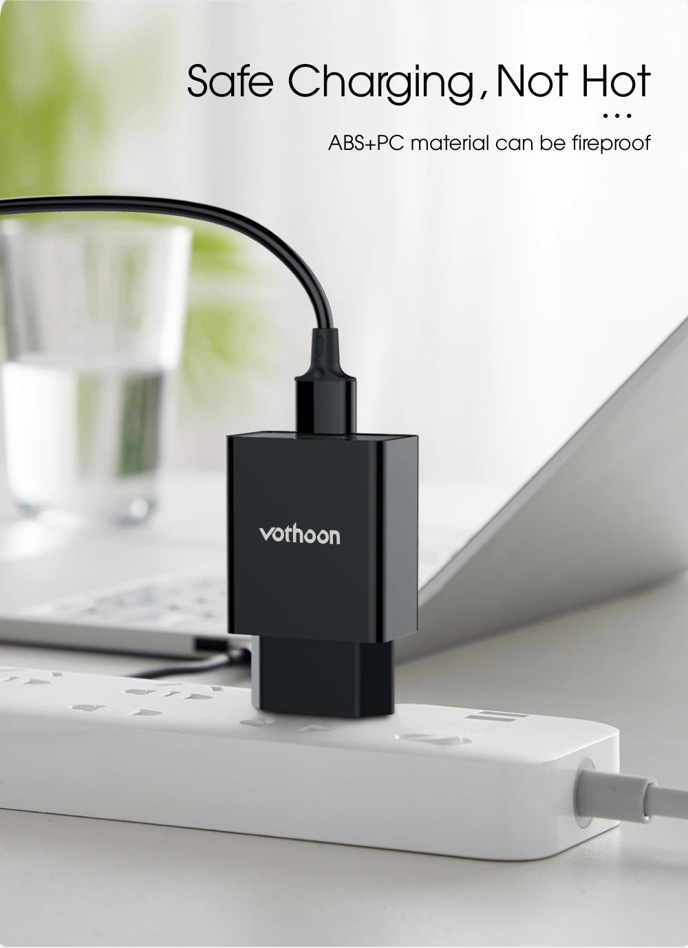 Vothoon 18 Вт Quick Charge 3,0 USB зарядное устройство для samsung S9 Xiaomi huawei QC 3,0 быстрое зарядное устройство для путешествий настенное зарядное устройство для мобильного телефона ЕС