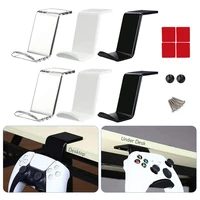 2pcs hanging storage rack acrylic controller under table game controller holder handle bracket for ps4ps5 for xbox for switch
