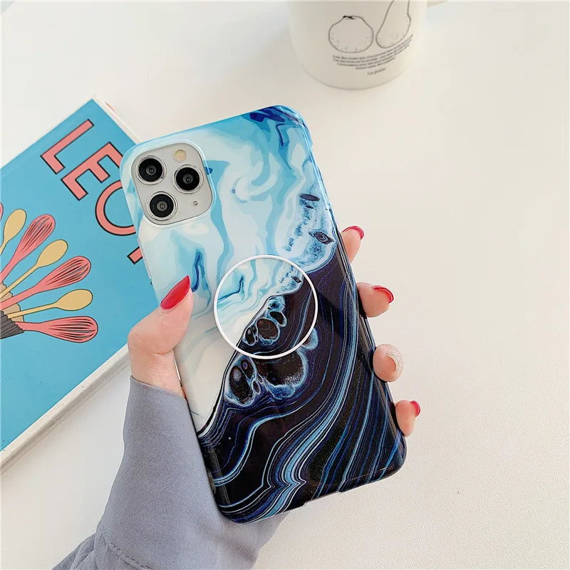 Чехол подставка для iPhone 12 11 Pro Max XR X 7 8 Plus SE 2020 XS IMD ТПУ|Бамперы| |