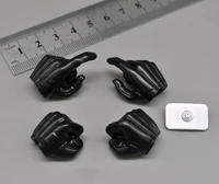 toys model 16 scale the black color glove hand model trigger hand fist hand samples for collection