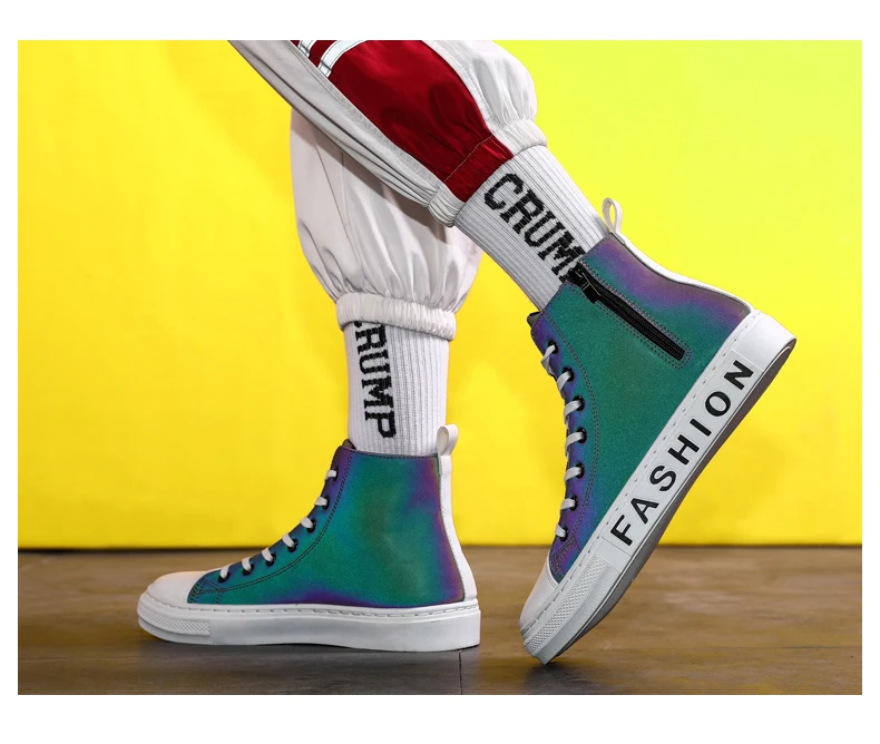 Г. Новая мужская обувь для скейтборда ZX Flux Lovers Specials Хамелеон светящиеся светоотражающие трещины Красочные мужские туфли на плоской подошве 39-44