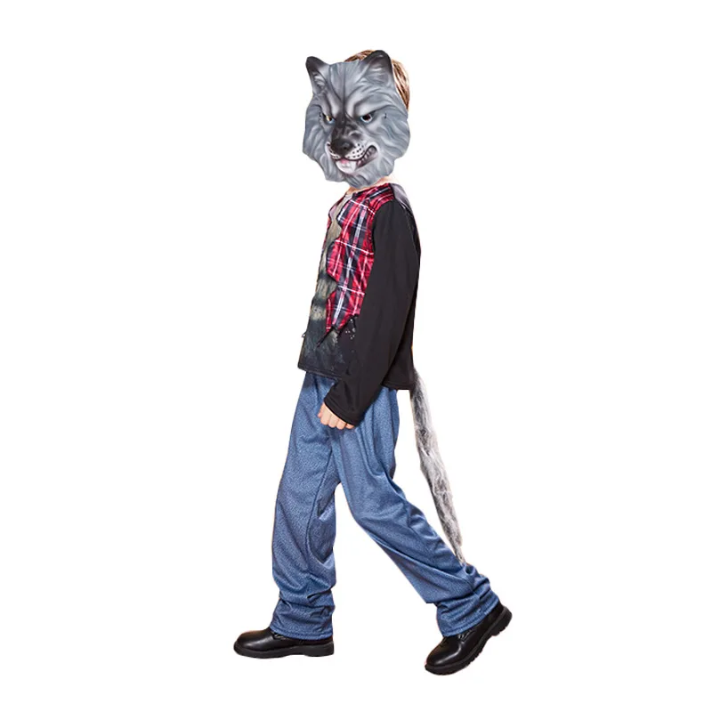 Детский Сказочный оборотень нарядное платье на Хэллоуин Карнавальный костюм для