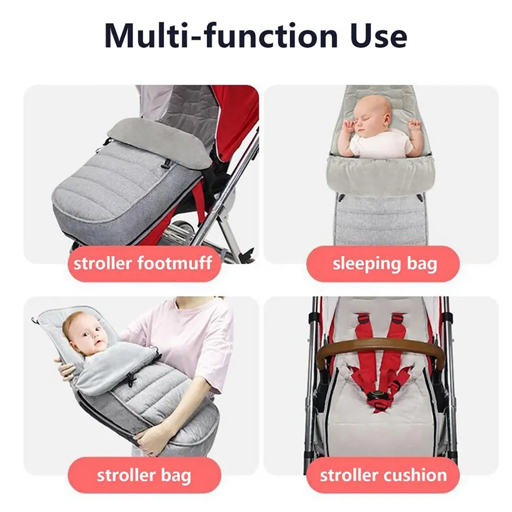 

Baby Stroller Sleeping Bag Windproof Warm Winter Baby Stroller Footmuff Foot Cover Bunting Sleeping Bag Blanket For Baby Infant