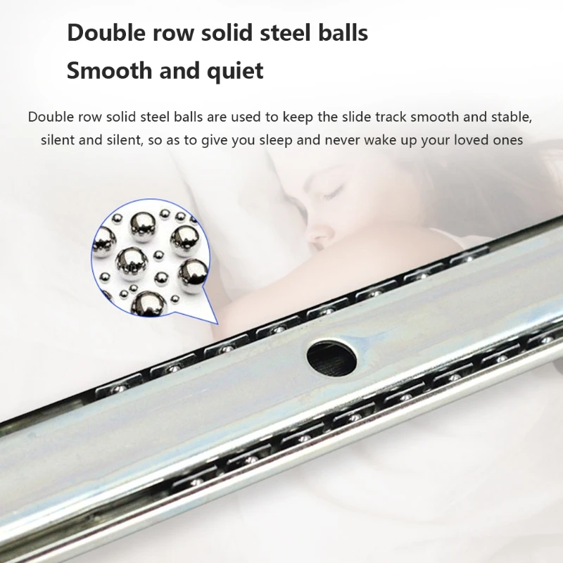 1 пара Низкошумный шарикоподшипник Выдвижная скользка для деревянной клавиатуры