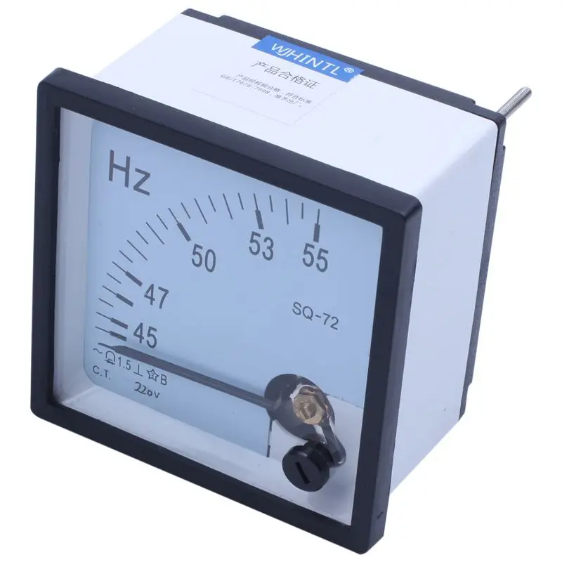 45-55 Hz 220V Analog Panel Frequency Meter Hertz Indicator for System Monitoring | Инструменты