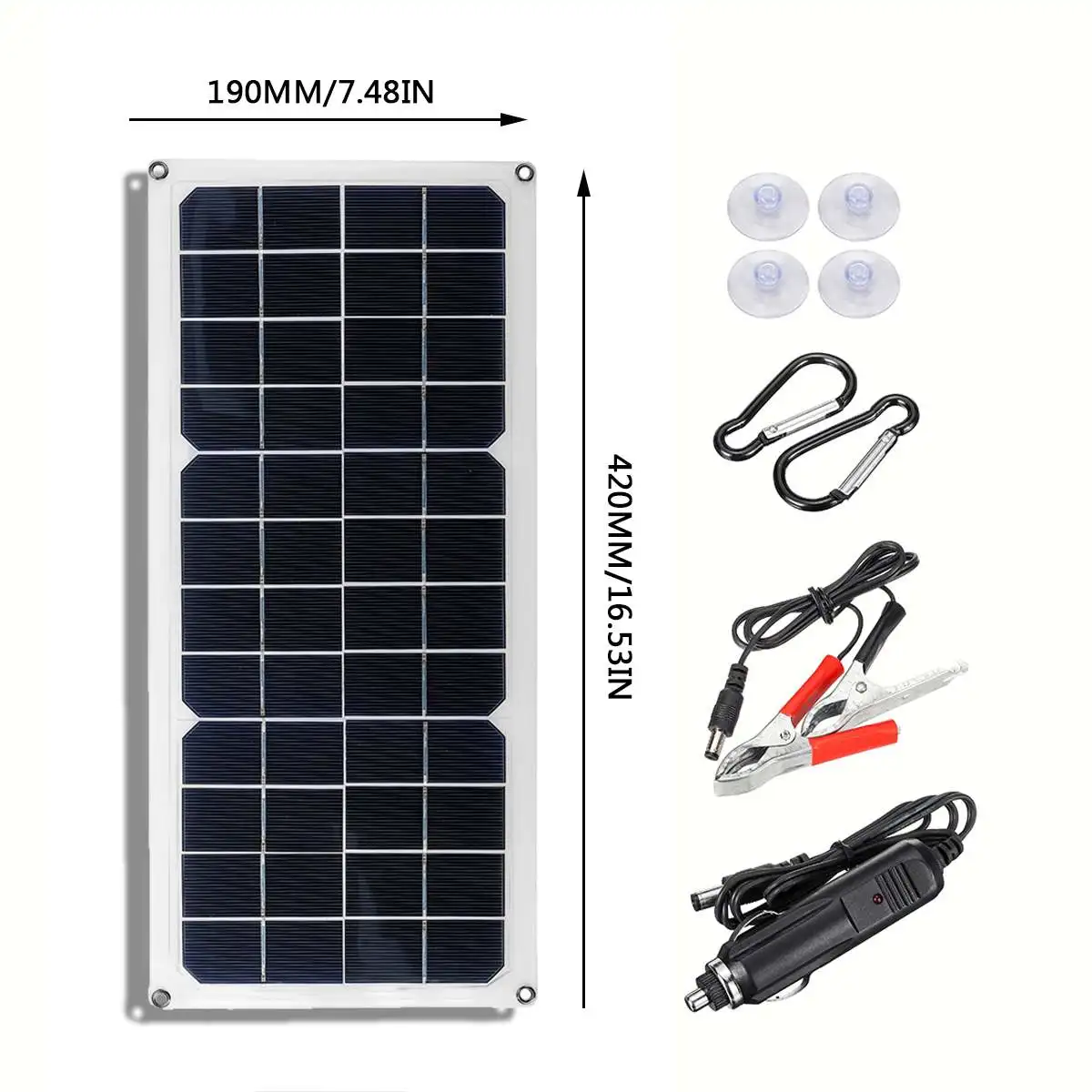 30w solar panel 12v monocrystalline usb power portable outdoor solar cell car ship camping hiking travel phone charger free global shipping