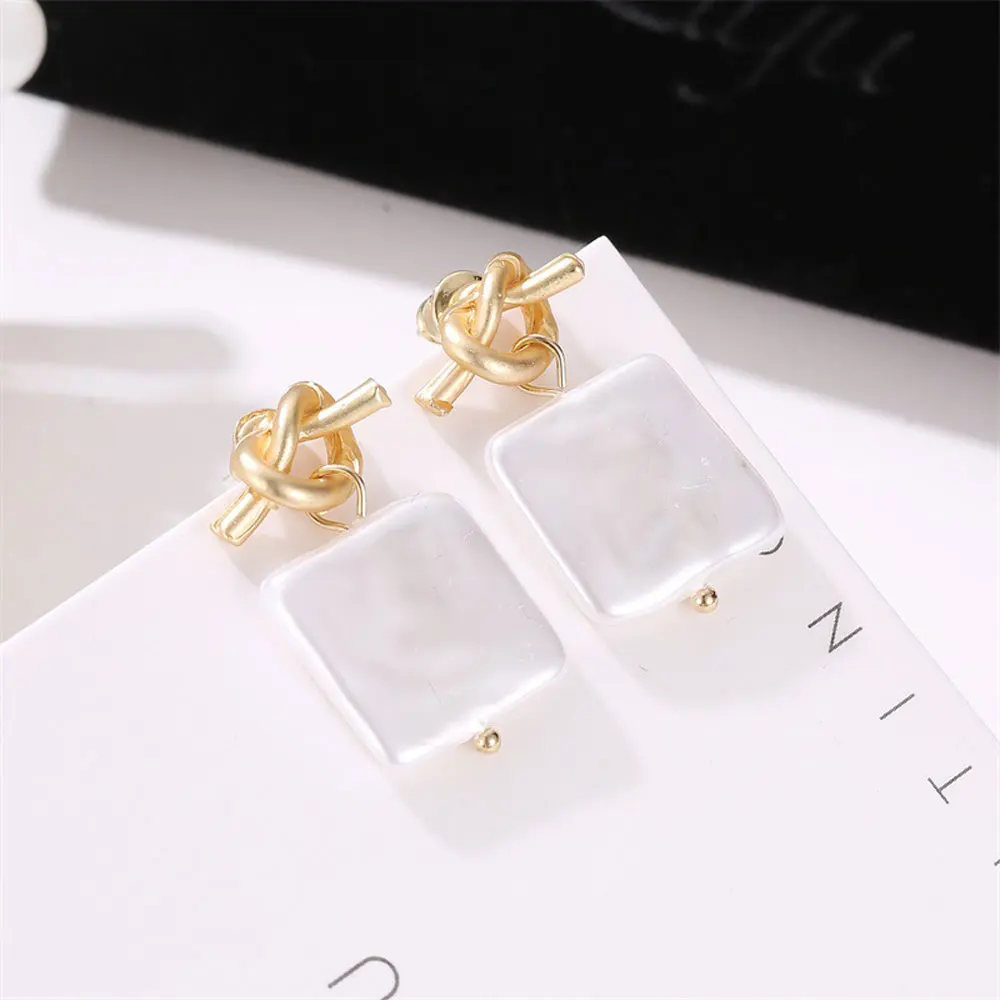 Серьги в Корейском стиле с искусственным жемчугом Винтажные висячие серьги бохо