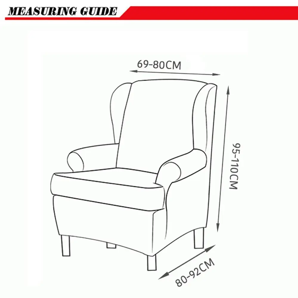Новинка чехол на спинку кресла с наклонным рычагом эластичный крыльями
