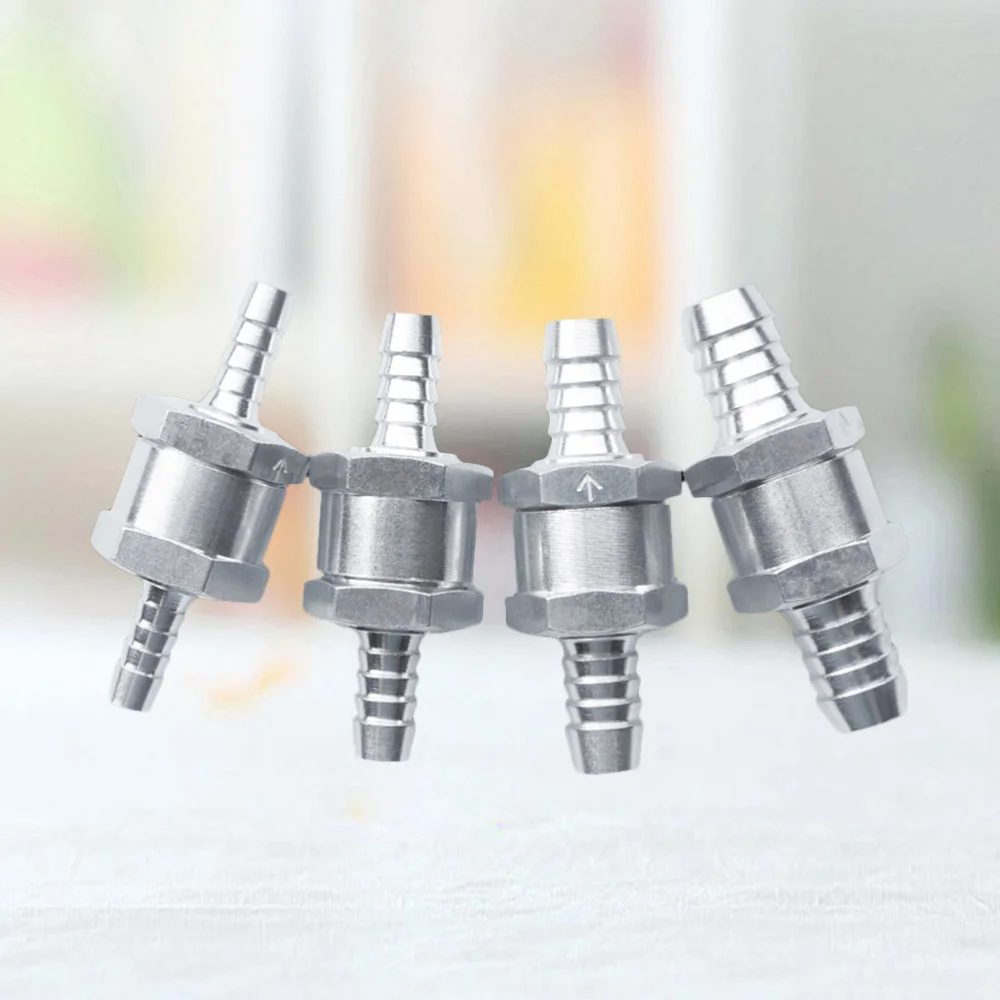 4 шт. алюминиевый сплав односторонний топливный обратный клапан без возврата