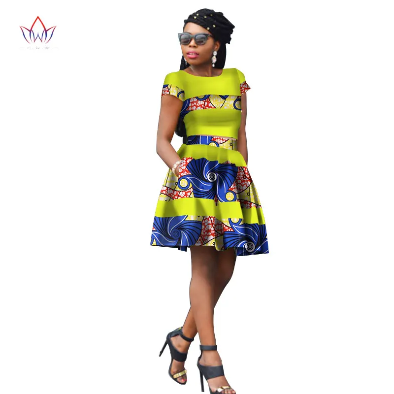 Африканская одежда Женский комплект из двух предметов Анкары топы с длинным