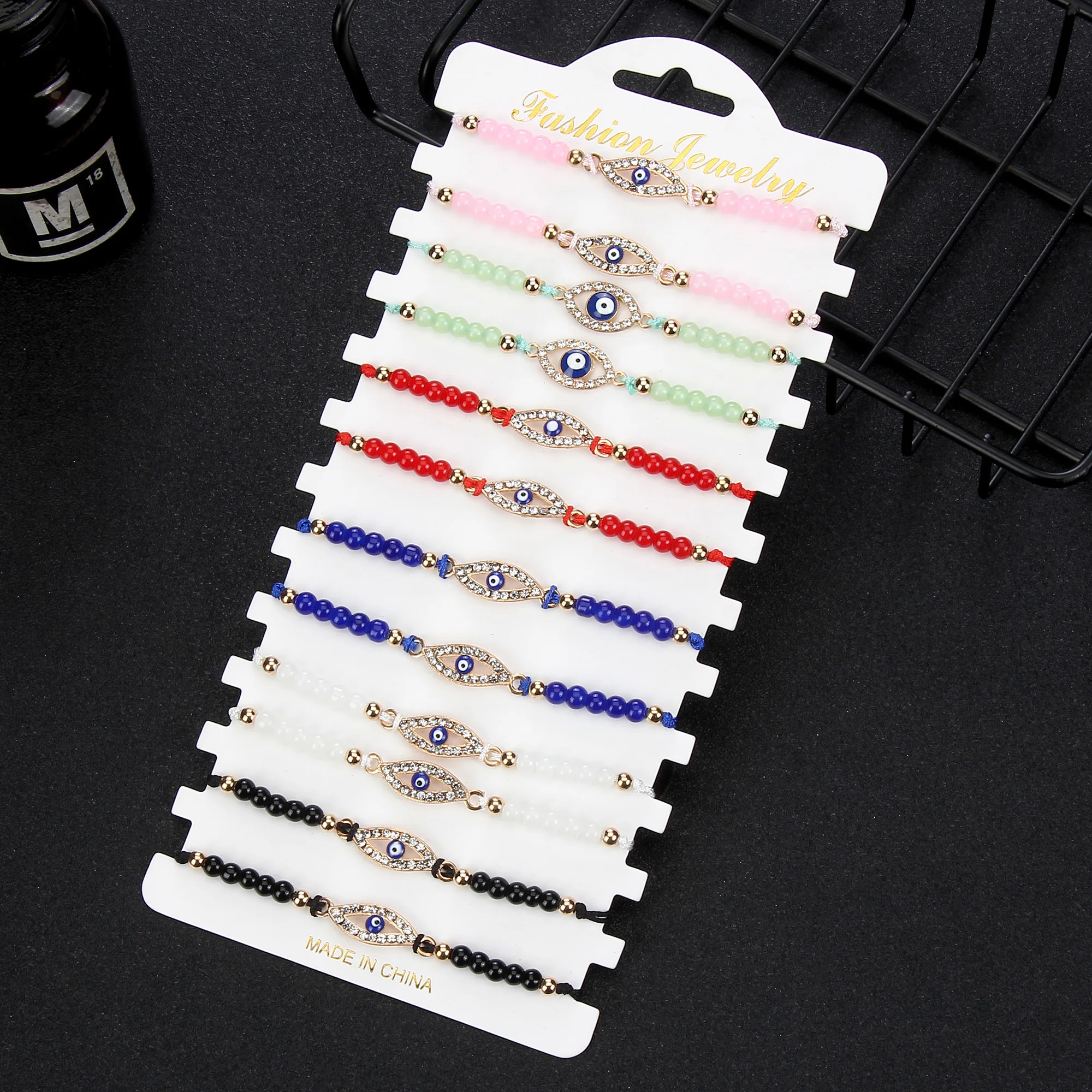 12 шт. регулируемые браслеты ручной вязки с бусинами | Украшения и аксессуары