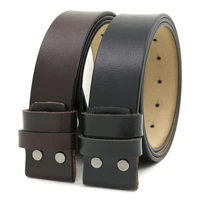 lannyqveen mens belt pure cowhide belt strap 3 8cm no buckle genuine leather belts with holes high quality
