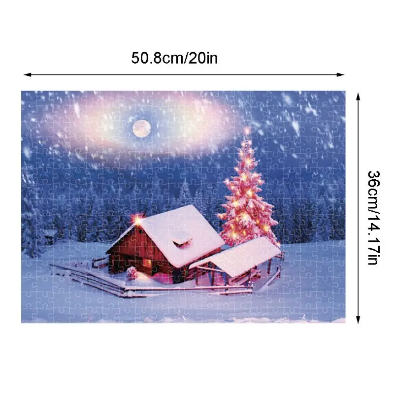 

300 Pcs/Pack Thicken Paper Puzzle Landscape Assemble Jigsaw Home Decoration