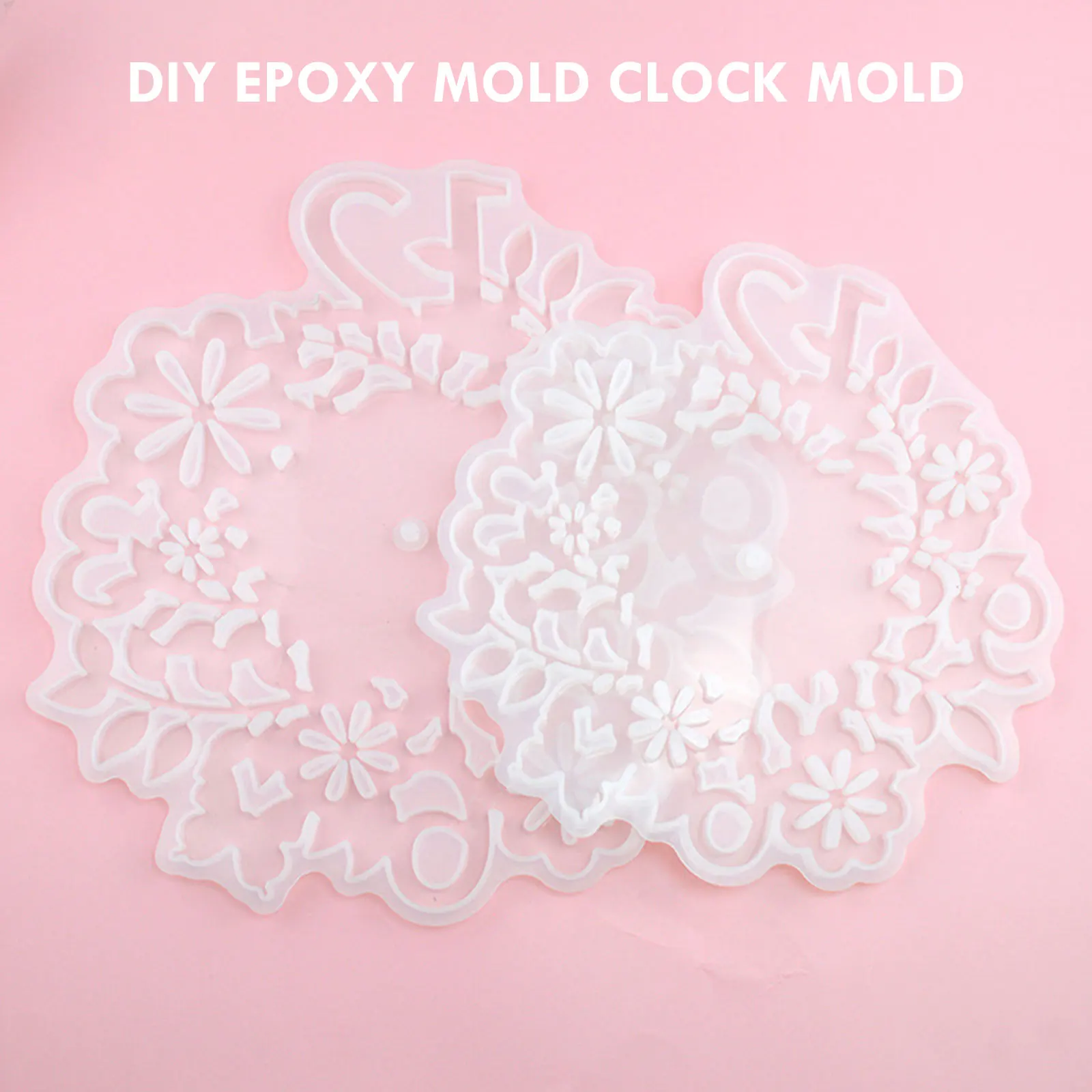 DIY Flower Alarm Clock Molds Silicone Mold For Epoxy Resin Dried Decorative Jewelry Craft |