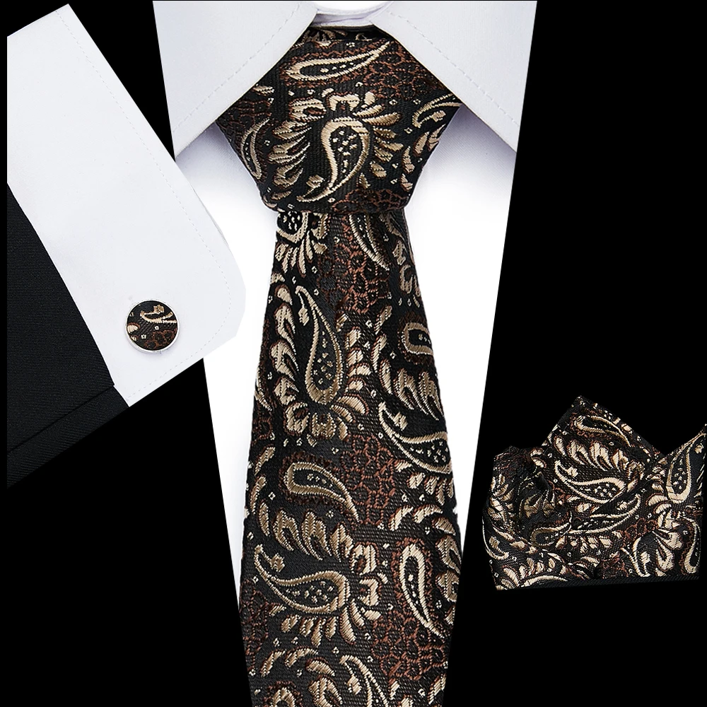 

Factory Sale 8cm Mens Skinny Ties Black Polyester Silk Plaids Stripes Dots Jacquard Narrow Necktie Neck tie Party