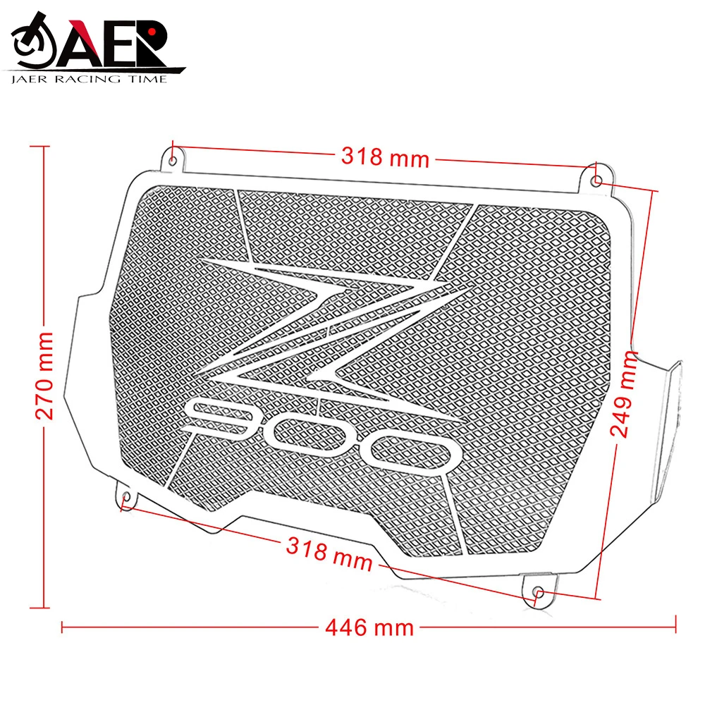 JAER Защитная крышка радиатора для Кавасаки Z900 2017-2018 мотоциклетные защитные крышки