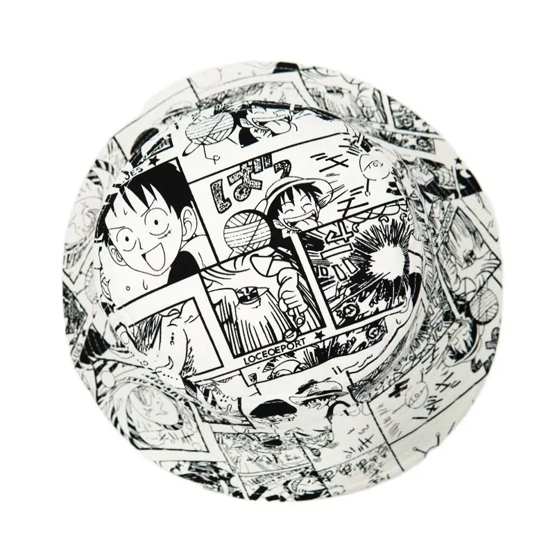 

Summer reversible angler hat cube animation man and woman hat a Cosplay cube animation straw hat fishing hat