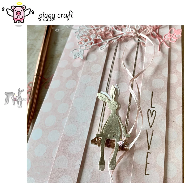 Металлические Вырубные штампы форма для вырезания скамейка кролик украшение