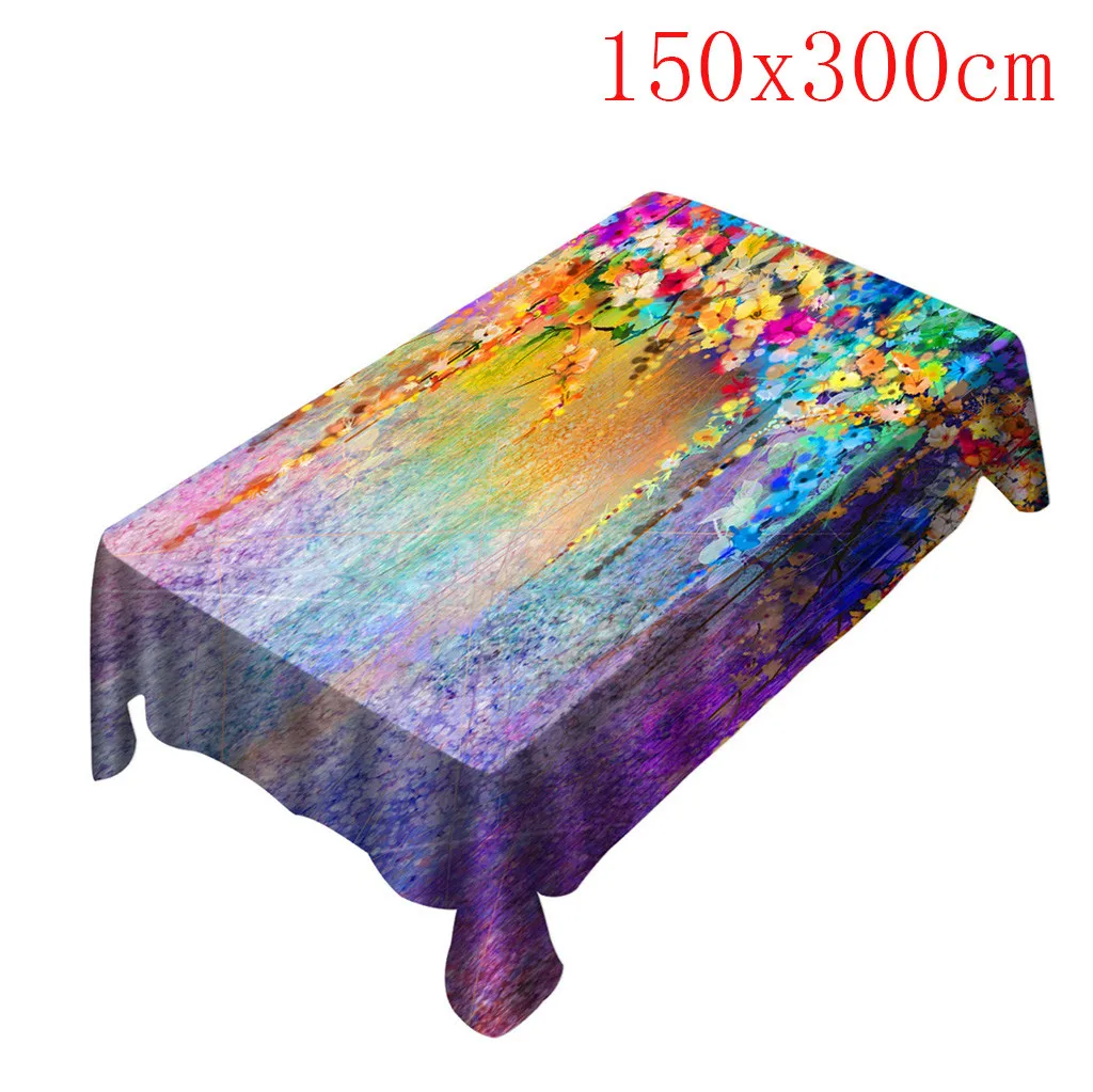 products 3D digital printing Table Cloth Rectangular Tea Cover Dining Home Decor support dropshipping best selling 2020 | Дом и сад