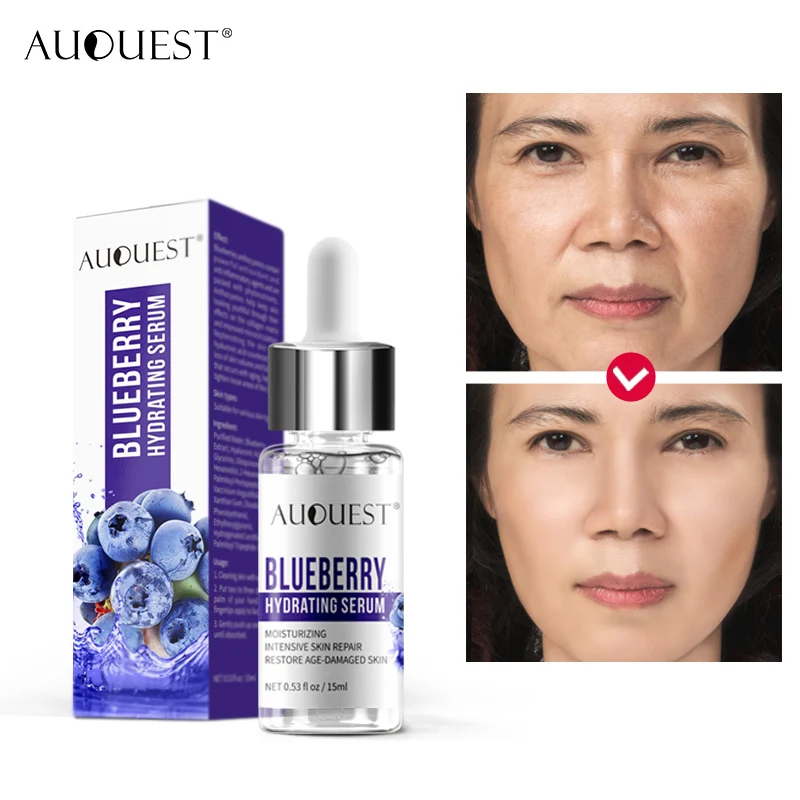 

AuQuest Blueberry Polypeptide Essence Moisturizes and refines pores Anti Aging Anti-Wrinkle Repair Liquid Face Care