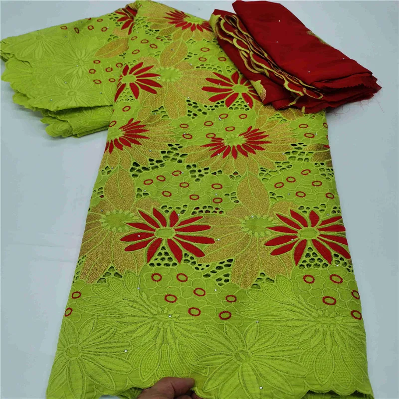 

Embroidered Whiter Swiss Voile Net Lace Dress With Stones For Party New Swiss Cotton Lace Switzerland For Wedding H81-83