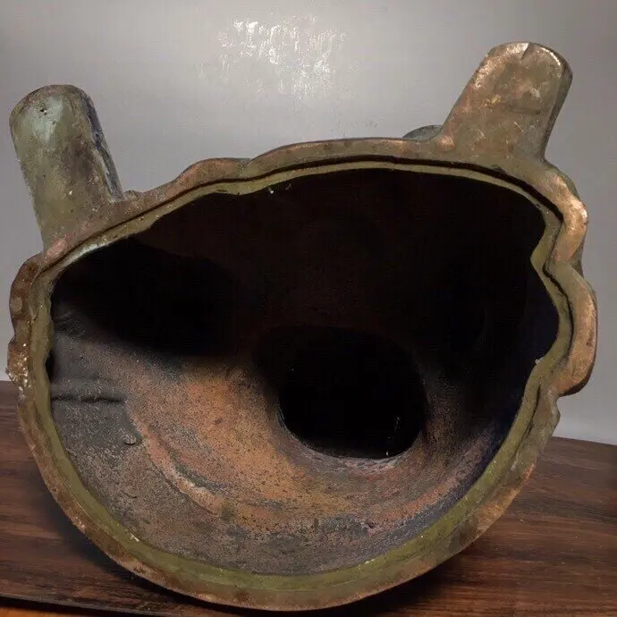 

19" Tibet Buddhism Old Bronze Cloisonne Guan Gong Buddha Statue Guan Yunchang Statue Worship amulets Incarnation of Loyalty