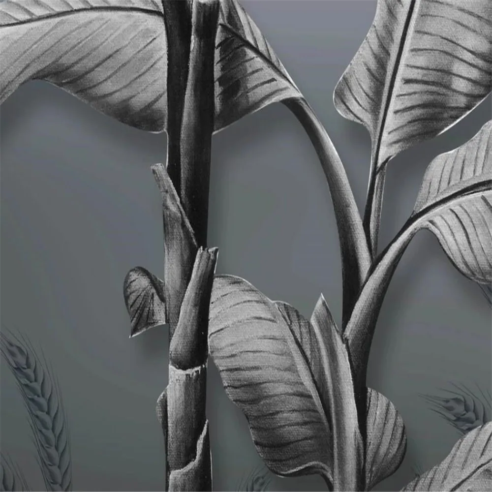 3D-обои Milofi на заказ настенные черно-белые обои в скандинавском стиле с