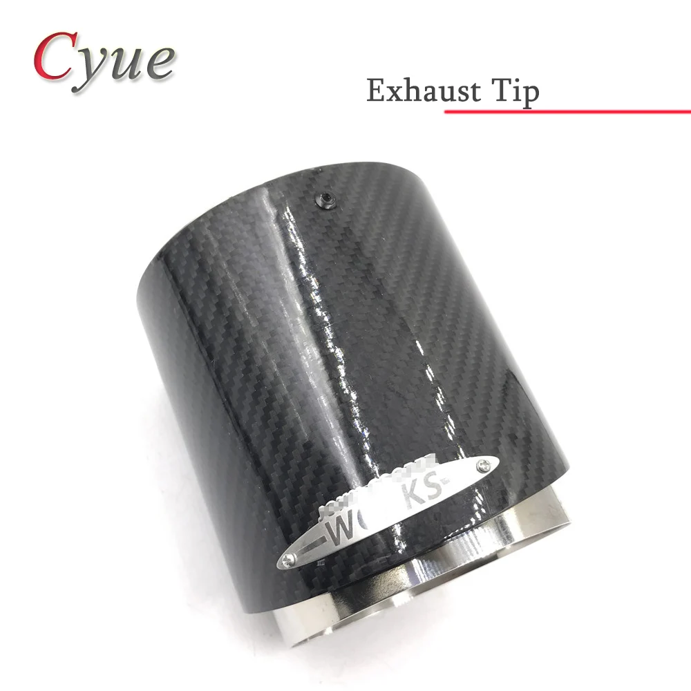 1 шт. наконечники выхлопного глушителя из углеродного волокна 3K для MINI Cooper S R55 R56 R57