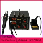 Паяльная станция 2 в 1, строительный фен для горячего воздуха SMD Kada 852D +